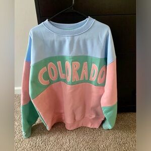 Colorful Colorado Sweatshirt NWOT
